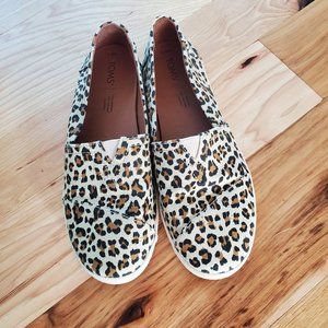 Toms Leopard Slip On Shoes